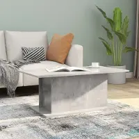 Prolenta Maison Exclusive - Table basse gris béton 102x55,5x40 cm Matériau dérivé du bois
