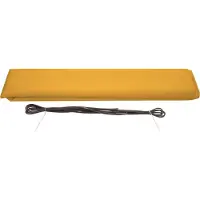 Mendler Housse de rechange pour store HWC-H27, cassette complète Housse de rechange protection solaire 6x3m ~ Polyester jaune