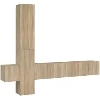 Syfax Ensemble de meubles TV 5 pcs Chêne sonoma Bois d'ingénierie