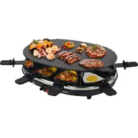 Syntrox Germany Syntrox Design Raclette Chur avec plaque de cuisson en vitrocéramique pour 8 personnes Gril