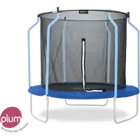 Plum Trampoline Wave Springsafe avec filet de sécurité - 244 cm - Avec brouillard