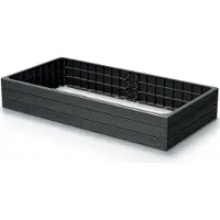 Nabbi Lit surélevé BASE WOODY anthracite 149,2 cm