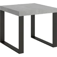 Itamoby Table Extensible 90X90/246 Cm Tecno Cemento Structure Anthracite