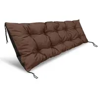 AIO Factory Coussin de jardin imperméable 120 x 40 cm pour banc en palette, marron