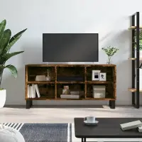 Prolenta Maison Exclusive - Meuble TV Chêne fumé 103,5x30x50 cm Matériau dérivé du bois