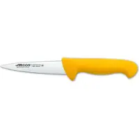 Arcos Couteau de boucher couleur - Prof 292900 acier inoxydable nitrum et mangue ergonomique jaune lame en polypropylène et 13 cm de lame, vitrine