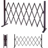 Mendler Grillage Hwc-B34, Tuteur Pour Plantes, Grille Animaux Télescopique, Aluminium Marron 35-300cm