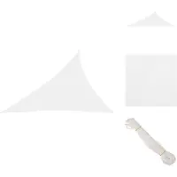 vidaXL Voile d'ombrage Oxford Tissu Triangulaire 3x4x5 m Blanc - Parasols & Protection solaire