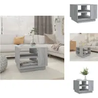 vidaXL Table basse Gris Sonoma 55x55x43 cm Bois composite - Tables basses