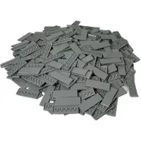 LEGO 50 dalles 2x6, gris clair