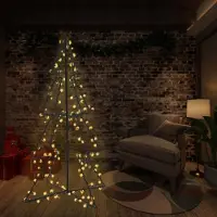 Prolenta Maison Exclusive - Sapin de Noël en forme de cône 240 LED Intérieur Extérieur 115x150 cm
