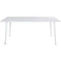 Ebuy24 Polar Table à manger 90x180cm, blanc.