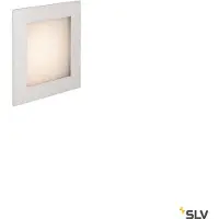 SLV Frame Basic LED 230V encastré mural carré argent 9x9 cm 2700K