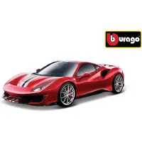 Bburago Voiture Ferrari 488 Pista 1:24 Rouge
