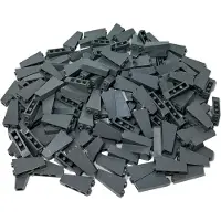 LEGO 2x1x3 Tuiles inclinées inversées gris foncé pour maison, bâtiment - 2449 NOUVEAU Quantité 25x