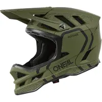 O'Neal Blade Polyacrylite Strike Mat Olive Noir Casque Vélo Downhill Taille L