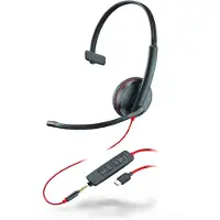 HP Casque Poly Blackwire C3215 monaural USB-C & 3,5 mm
