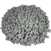 LEGO Briques 2x3 Gris clair - 3002 NOUVEAU Quantité 100x