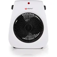 Sonstiges Aérotherme électrique avec 2 niveaux de chauffage et fonction de refroidissement avec poignée de transport, thermostat, protection anti-renversement, protection contre la surchauffe, 2000W