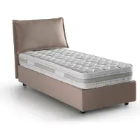 Talamo Italia Arzon - Lit Simple, Gris Taupe, Matelas Inclus Italy