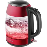 Concept Bouilloire en verre d'une capacité de 1,7 L, avec filtre, design exclusif, 2200, acier inoxydable, 1,7 litre