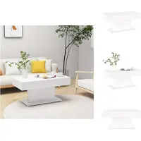 vidaXL Table basse blanche 96x50x45 cm Bois composite - Tables basses