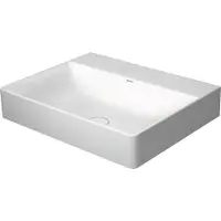 Duravit DuraSquare lavabo, 60x47cm, sans trou pour robinet, sans trop-plein, vitrifié par le dessous, 23536000701