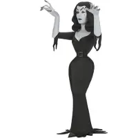 NECA Figurine Vampira Toony Terrors Silver Screen Edition 15 cm