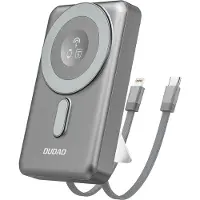 Dudao K29 wireless powerbank 10000mAh 20Watt 2xcables Grå