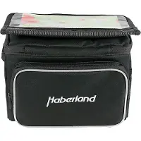 Haberland sacoche de guidon 6 litres, modèle Classic, noire - sacoche de guidon pratique avec système de fixation KLICK...