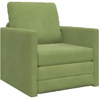vidaXL Canapé-lit 60 cm Vert clair Velours