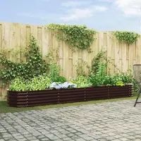 Prolenta Maison Exclusive - Potager surélevé marron 400 x 80 x 44 cm en acier