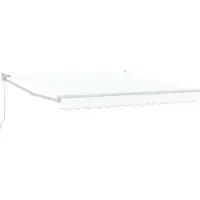 Syfax Auvent rétractable Blanc 350 x 250 cm