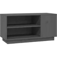 Sonstiges Meuble TV Gris 80x35x40,5 cm Bois de pin massif