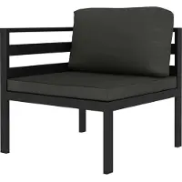 Sonstiges Canapé d'angle sectionnel avec coussins Aluminium Anthracite