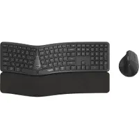 Rapoo Ergonomic Multi mode Kombo Set "8810ME", Gris, QWERTZ (00228285) Ensemble souris-clavier