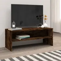 Prolenta Maison Exclusive - Meuble TV Chêne fumé 100x40x40 cm Matériau dérivé du bois