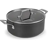 Lacor Faitout aluminium 28cm avec couvercle - - 48028 - anodized