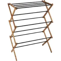 Kadax Séchoir pliable, Séchoir sur pied extensible, Séchoir à linge en accordéon, Séchoir à linge sur pied, Séchoir à linge en tour pliable