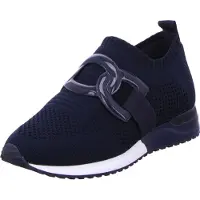 La strada : Chaussures pour femmes, chaussures basses, mocassins, couleur bleue, style décontracté