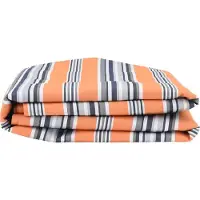 Prolenta Tissu de remplacement pour stores d'extérieur, couleurs bleu et orange, dimensions 1000 x 160 cm, en polyester