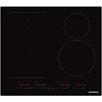 Heinner HBHI-M4ZB1FXSMTC Table de cuisson à induction encastrable, 4 zones de cuisson, fonction Boost,tactile, noir