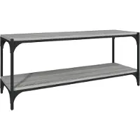 Syfax Meuble TV Sonoma gris 100x33x41 cm Bois d'ingénierie et acier