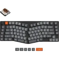 Keychron K15 Max QMK Clavier mécanique sans fil, LED blanche, QWERTY US, Layout Gateron Brown - K15M-A3