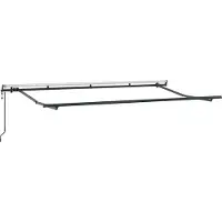 Syfax Cadre d'auvent Anthracite 4 x 2 m Métal