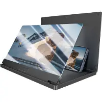 Avizar , Amplificateur d'écran 12 pouces pour smartphone avec lentille HD, Noir