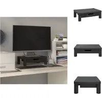 vidaXL Support d'écran noir 43x30,5x13 cm - Meuble TV
