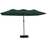 Syfax Parasol à double tête vert 449x265 cm