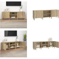 vidaXL Armoire TV Chêne Sonoma 150x30x50 cm Bois composite - Armoire TV - Meubles TV - Supports TV