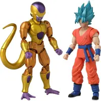 Bandai Dragon Ball Super Dragon Stars Figurines Lot de 2 Battle Pack : Golden Frieza vs Super Saiyan Blue Goku 17 cm